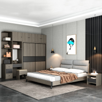 Bedwardrobe combination suite for modern minimal master bedbed dresser bedbed bedroom bedroom full furniture