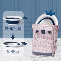 Baby folding washbasin 3-pack baby washbasin children wash ass stocks Newborn raspberry three-piece set 2