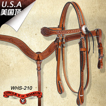 American Circle-Y Western-style water reins triangular chest belt carved silver Western saddle accessories Xinrui equestrian