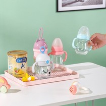 Baby bottle drain rack drying rack baby food supplement storage box storage box water Cup Tray drying rack