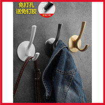 A Strong viscose punch-free Nordic hook Black single hanging hook Coat hook single hook wall clothes wall hanging