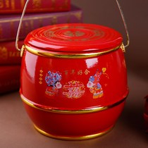 Solid wood children and Sun barrels wedding dowry children grandson treasure bucket wedding supplies wedding room decoration single two optional