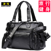 Leather crossbody shoulder bag mens fashion casual Korean Hand bag large capacity business travel bag 2021 New