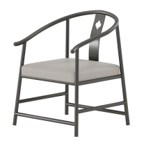 Designer chair post-modern office leather chair with back chair simple light luxury living room study Tea Table Master chair
