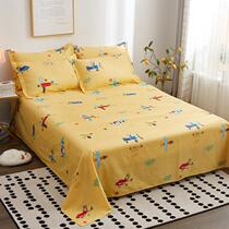 Cotton sheet single piece student dormitory 1 2m single 1 5 1 8 2m double 100% children cotton sheet