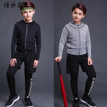 Hengle Peak New Spring Quick Dry Boys and Girls Sportswear Badminton Tennis Childrens Tight Set Jacket
