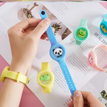 Toy network watch with a red essence to shoot bright card light plant childrens mosquito repellent bracelet Baby watch buckle