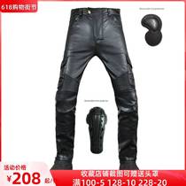 VOLERO motorcycle riding multi-bag pants tooling locomotive anti-fall pants coating windproof waterproof pants mens and womens leather pants
