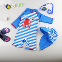 Spot next baby swimsuit one-piece treasure sunscreen quick-drying mens and womens surf uniforms small 0-3 years old swimsuit