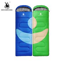 Single Splicing Envelope Cotton Sleeping Bag Spring Autumn Two Season Couples Tent Outdoor Camping Supplies Amazon