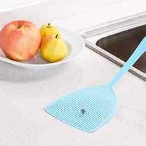 Fly swatter plastic fly swatter mosquito swatter fly swatter thickened extended household long handle hand swatter mosquito practical summer