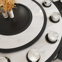 Hotel hot pot table induction cooker integrated one person one pot commercial electric Hotel box round table with induction cooker