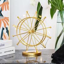Nordic wind rotating Ferris wheel model ornaments home living room TV cabinet decorations office desktop furnishings