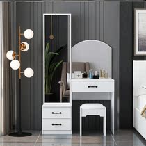 Nordic light luxury dressing table full-length mirror bedroom storage small apartment makeup table modern simple
