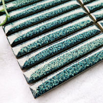 Simple modern slender ceramic mosaic three-row chopsticks brick toilet bathroom club high-end villa customization