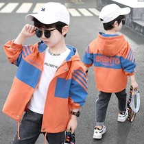 Childrens clothing boys coat autumn clothing 2021 new foreign atmosphere childrens coat boys spring and autumn assault clothing Korean tide