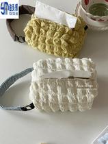 Drawing Paper Hanging Bag Toilet Cashier Bag Wall-mounted Ins South Korea Bubble Wrap Yarn Draped Paper Towels Paper Towel Cashier Bag