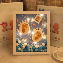 Baby hand and foot ink frame 12 inch lanugo birthday delicate memory product to newborn pendulum d