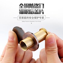 Cover mending door hole blocking door hole blocking cover cat eye cover anti-theft door cover cover full copper