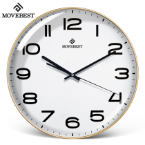 MOVEBEST clock and clock wall clock living room modern simple atmosphere 2021 New Wall silent clock without punching