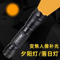 TK503 Color Zoom Flashlight Sunset Light Photography Atmosphere Sunlight Orange Flashlight