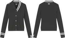 South Koreas original single golf clothing womens autumn and winter warm cardigan sweater coat gold fashion wild sweater