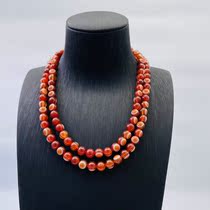 Juyuan Tibetan Cornucopia Medicine Man Dzi 108 necklace model