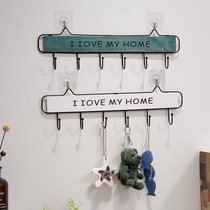 Entrance Door Wall Key Hanging Free sticking into the door Shoe cabinet Personality Creative hooks Womens room Wardrobe Clothes Hang