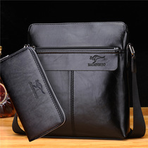 Tide Vertical SOFT LEATHER SMALL BAG PACKAGE NEW MENS BAG FASHION CASUAL SINGLE SHOULDER BAG CORTICAL LARGE CAPACITY BUSINESS INCLINED SATCHEL BAG