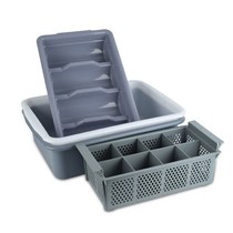 Lingwei washing basin collection bucket tableware hotel dining car waste slag hanging bucket chopsticks storage basin collection basin kitchen matching