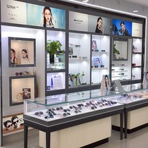 Lingwei Shelf sun glasses Store Solid Wood Display Cabinet Glasses Display Stand Customized Cabinet sun glasses Display Cabinet Counter Rack