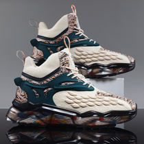 High bunch of men shoes 2022 new summer net face breathable sports casual heightening 100 hitch men basketball old daddy tide shoes