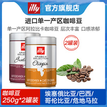 illy selected single coffee beans single producing area Arabica beans 250g * 2 cans of student refreshing