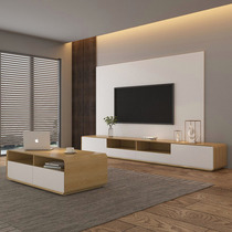 Nordic TV Cabinet tea table Composition Size families Type original wood color modern minimalist Living room Home table Kitchen Cabinets