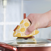 Enamel pan handle baker oven thermal insulation gloves clip anti-scalding pan lid cap saucepan iron pan anti-burn cap