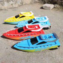 Childrens remote control boat Electric yacht toy High-speed speedboat rowing model boy water interactive toy gift