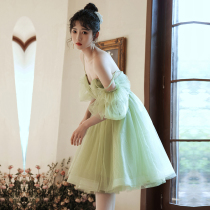 Banquet dress Small evening dress Female socialite can usually wear birthday dress High-end daily small gift dress Summer super fairy