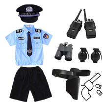 June 1 Childrens Police Uniform Police Uniform Police Uniform Military Officer Clothing Boy Role Play Small Traffic Police Kindergarten Performance