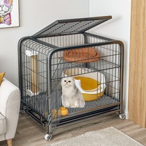 Cat Cage Two Floors Home Cat Villa With Toilet Integrated Small Kitty House Young Cat Oversized Free Space Pet