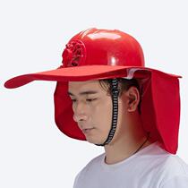 Solar sun visor eaves summer breathable electric fan helmet safety hat belt fan construction site sunscreen mask face