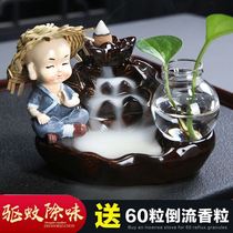 New natural reverse incense device sandalwood Wormwood incense indoor tower incense burner mosquito repellent purification creative ornaments