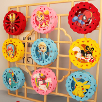 Mid-Autumn Festival portable childrens creative animation cartoon Lantern Music luminous kindergarten diy handmade material package lamp