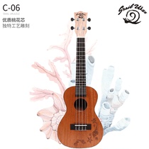 Snail peach blossom core ukulele 23 inch beginner student small guitar ukulele adult female male C- 06