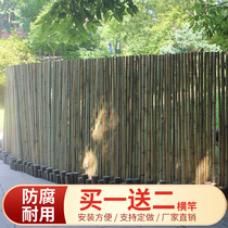 Japanese bamboo fence Partition fence Bamboo garden courtyard decorative fence Outdoor gardening bamboo pole fence fence fence