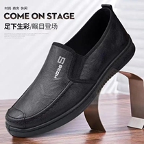 Cadile crocodile official flagship store autumn new mens casual leather shoes soft-soled shoes non-slip wear-resistant driving shoes