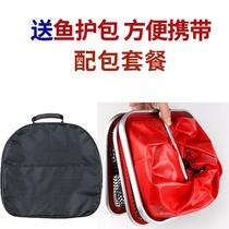 Portable small fish protection rectangular wild fishing quick-drying small close eye fishing protection square mouth fishing net bag fish small fisherman