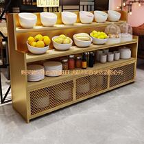 Put the seasoning rack malatang small material table hot pot restaurant dip cabinet seasoning table cooking trumpet self-rib restaurant storage