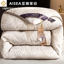 Thickened all-cotton silk quilt silk cotton quilt core thin warm winter quilted by double single spring autumn and winter 10 catty air conditioning quilt