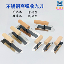 Art lacquer diatom mud mini light receiver scraping putty tool stainless steel high-volume batch knife wall light-up trowel