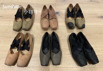 Part spot Uma Wang21 spring summer new womens shoes Classic ballet Dance shoes Calf Leather Flat Bottom Shoes Women Shoes